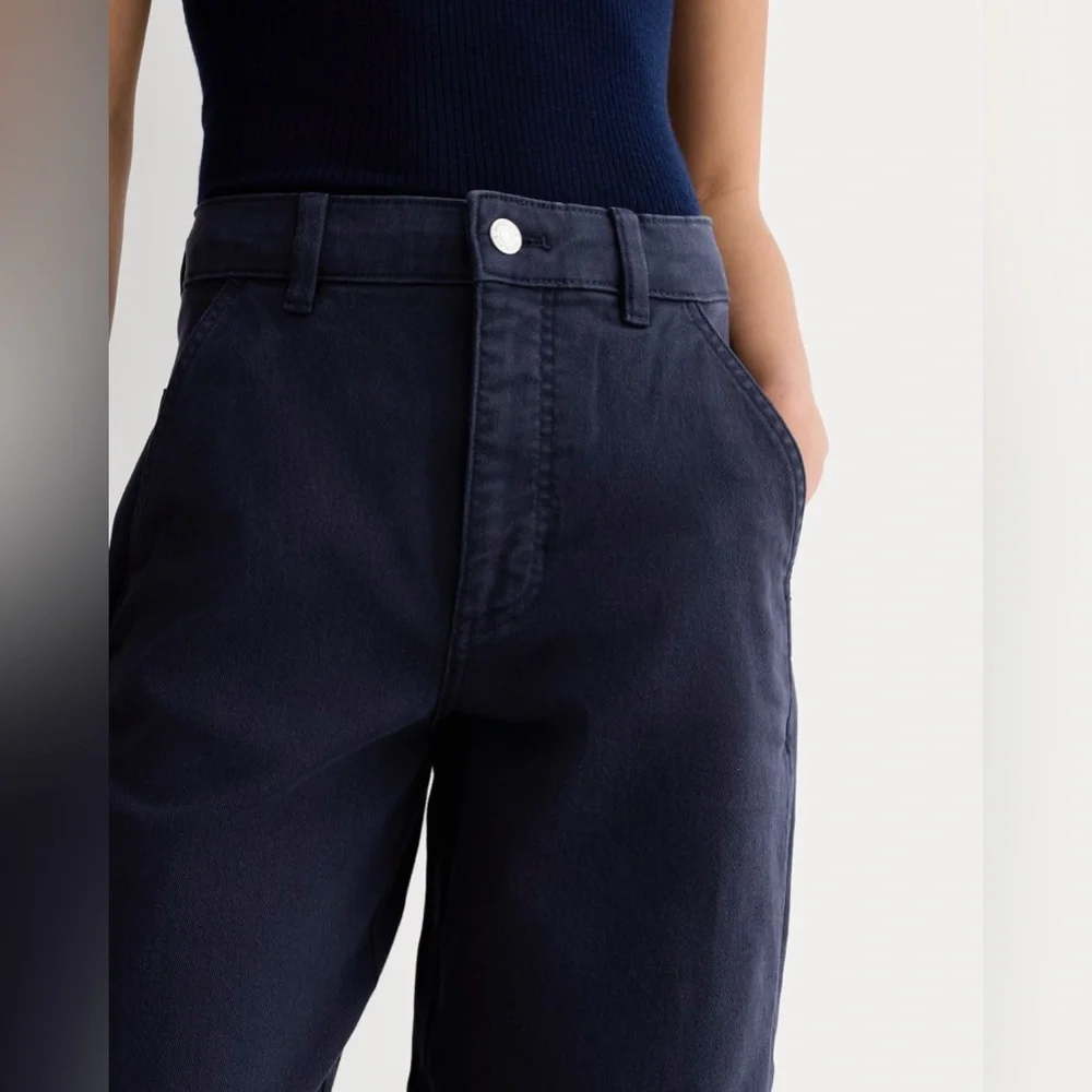 everlane | the utility barrel pant (tall) - navy - Picture 5 of 16